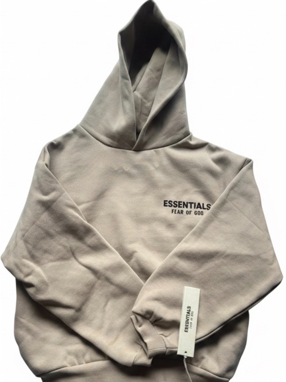 Fear of God Essentials Pullover Hoodie in Beige